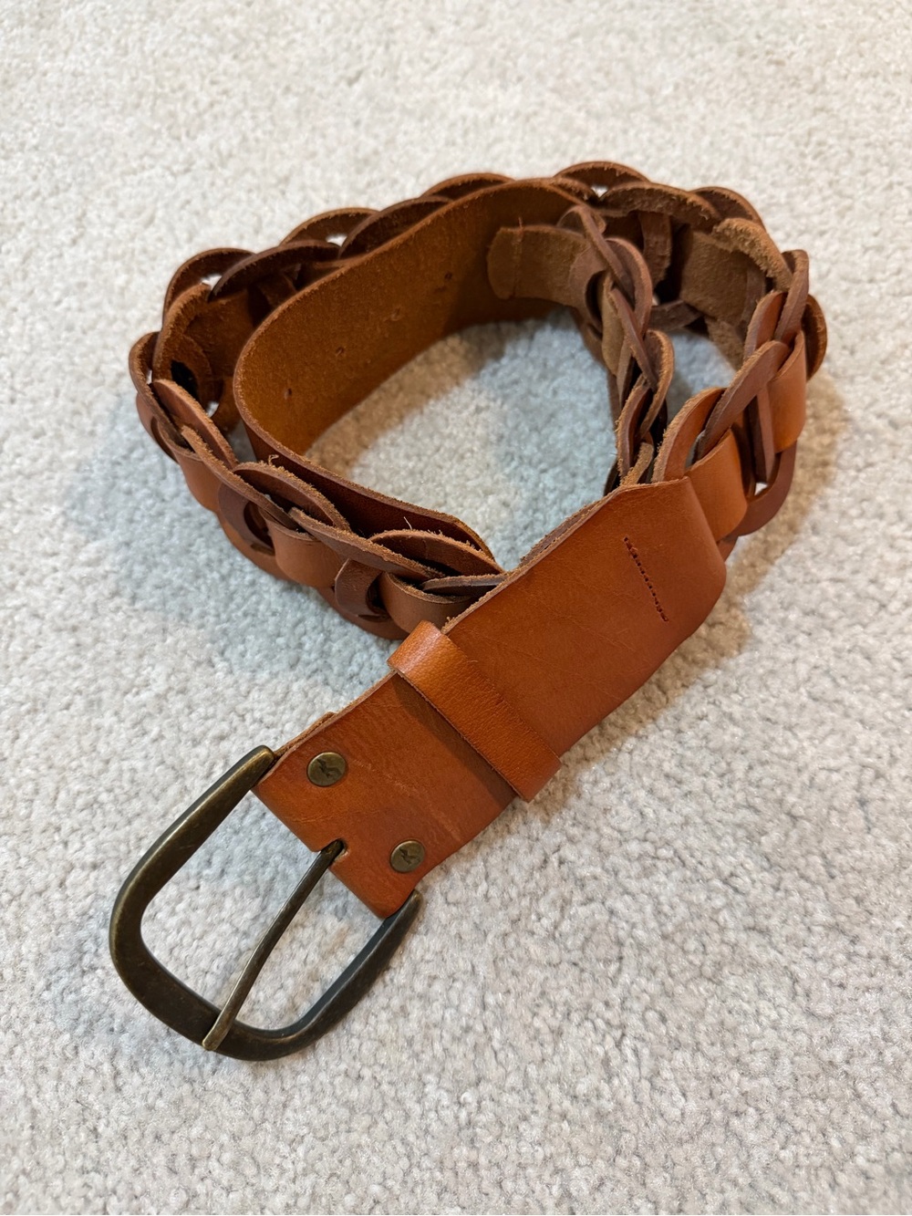 Hollister Leather Belt Size Large